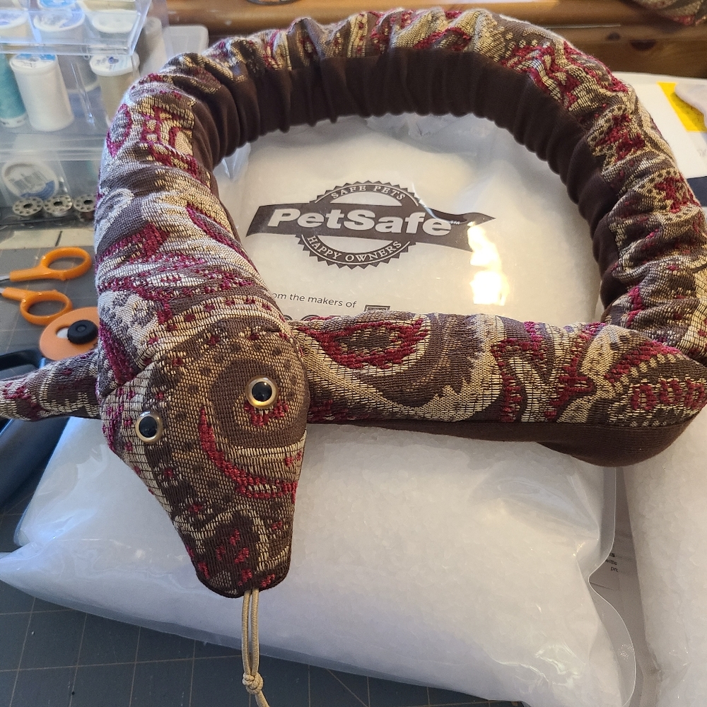 SOLD Handmade Door Snake 45" pet friendly filling
